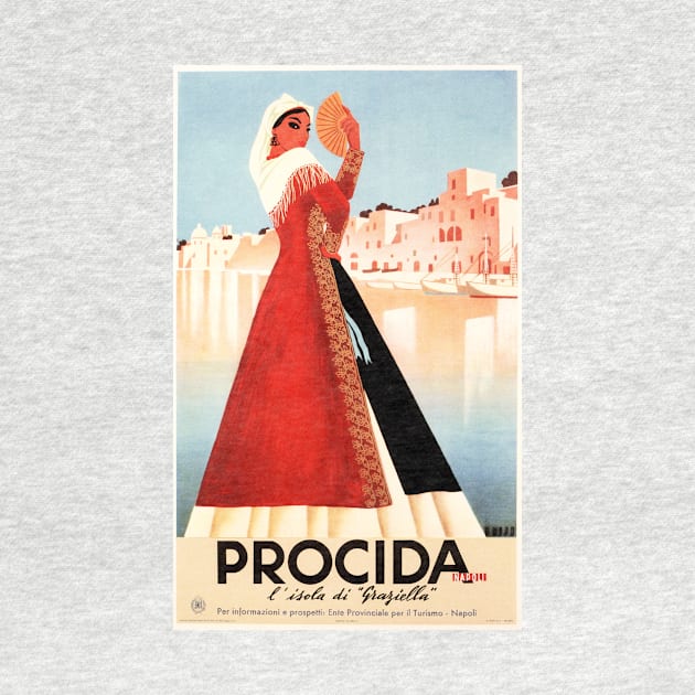 GRAZIELLA PROCIDA NAPOLI Italy Tourism Advertisement Vintage Travel by vintageposters